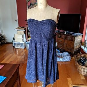 Urban Outfitters Strapless Lace Dress